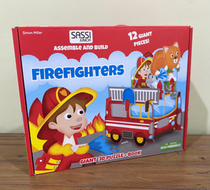 Fireman 3D Assemble, Build & Book