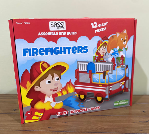 Fireman 3D Assemble, Build & Book