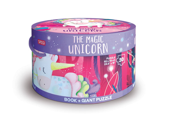 Magic Unicorn Giant Puzzle & Book